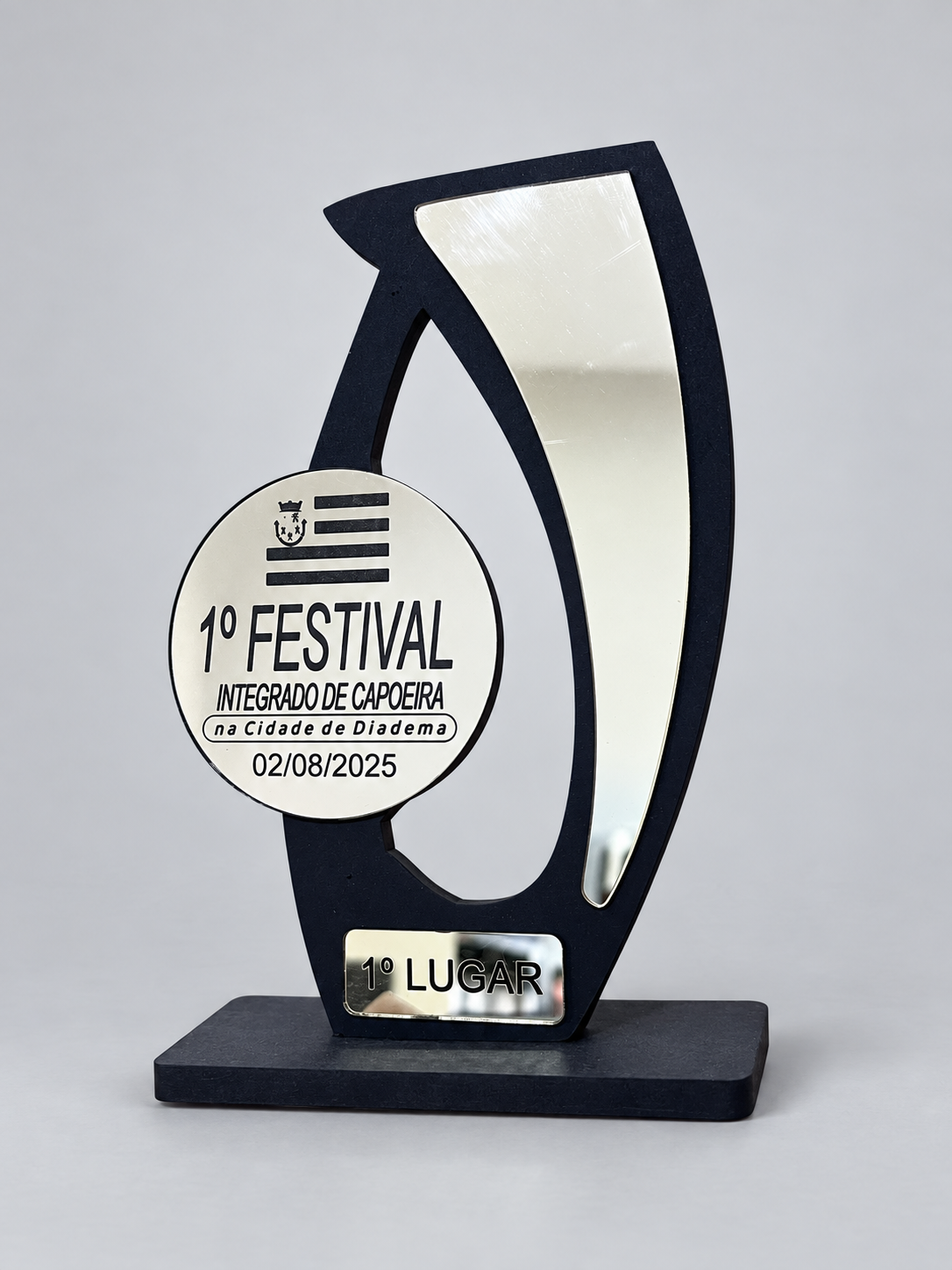 Troféu personalizado para festival de capoeira